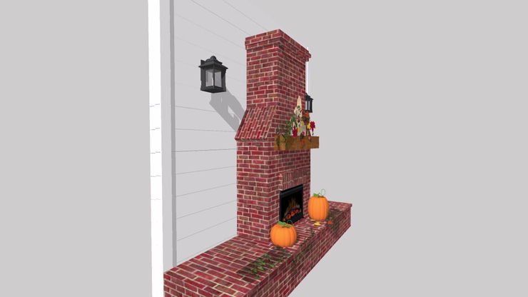 Outdoor Fireplace Addition